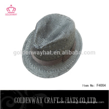 Sombrero de sombrero negro para hombres sombreros populares fedora sombreros de paja de moda fedora